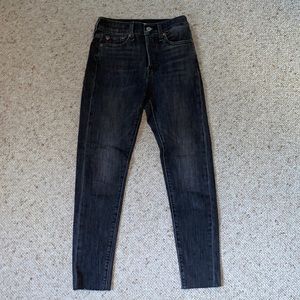 Levi’s Dark Grey Wedgie Skinny Jeans